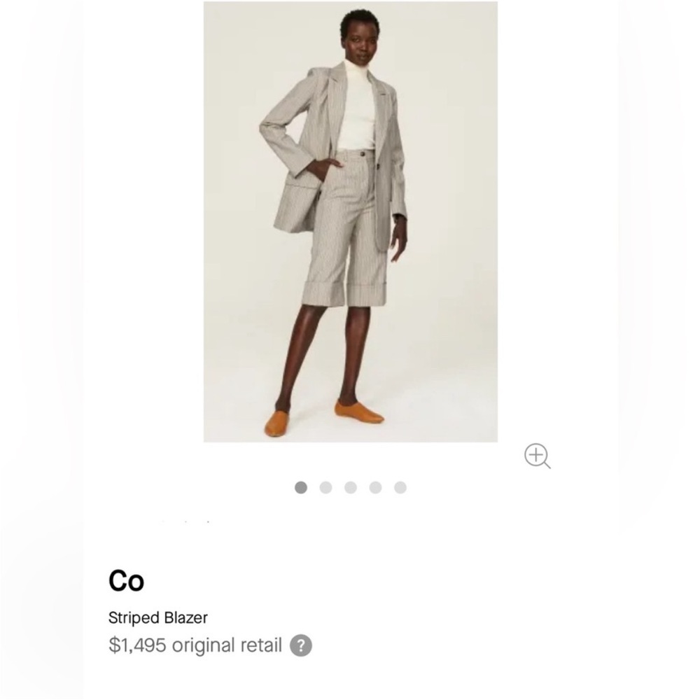 CO • oversized striped blazer- 100% wool - Picture 3 of 7